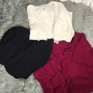 This is for a lot of 3 Cover Up Shrugs